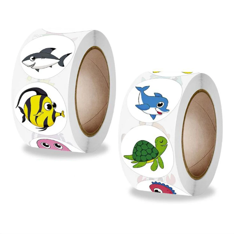 500PCS Kawaii Marine Fish Sticky Sealing Aesthetic Stickers Thank You Stationery Office Supply Decorative Scrapbooking for Child
500PCS Kawaii Marine Fish Sticky Sealing Aesthetic Stickers Thank You Stationery Office Supply Decorative Scrapbooking for Child