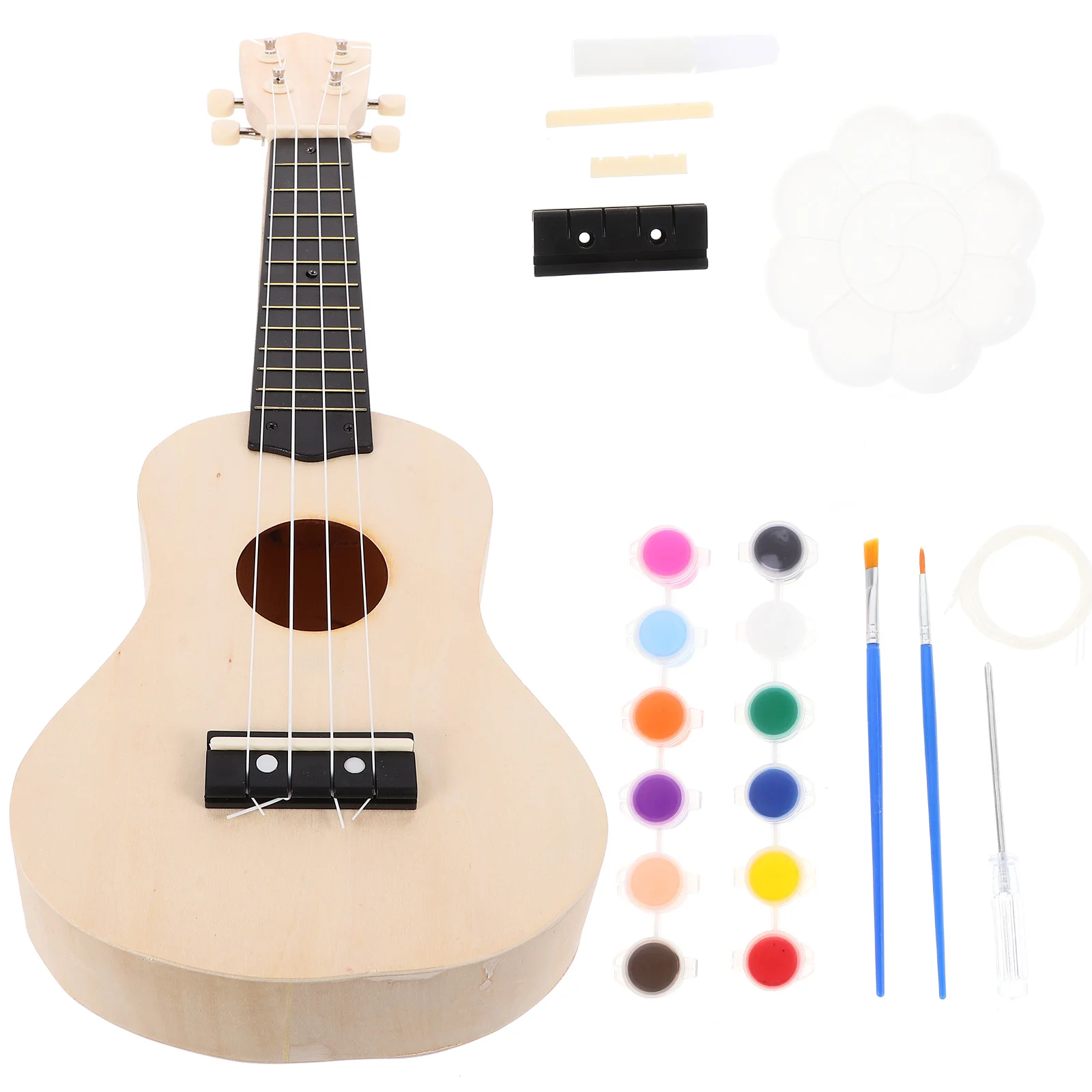 Inch Ukulele DIY Kit Fun And Simple Hawaii Guitar Handmade Kit 
Inch Ukulele DIY Kit Fun And Simple Hawaii Guitar Handmade Kit
