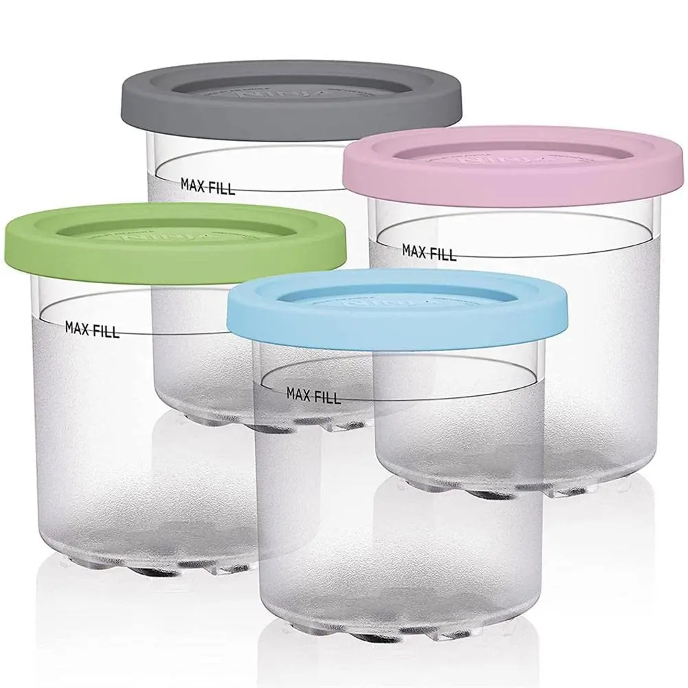 Containers Replacement for Ninja Creami Pints and Lids - 4 Pack, 16oz Cups Compatible with NC301 NC300 NC299AMZ Series Ice Cream
Containers Replacement for Ninja Creami Pints and Lids - 4 Pack, 16oz Cups Compatible with NC301 NC300 NC299AMZ Series Ice Cream