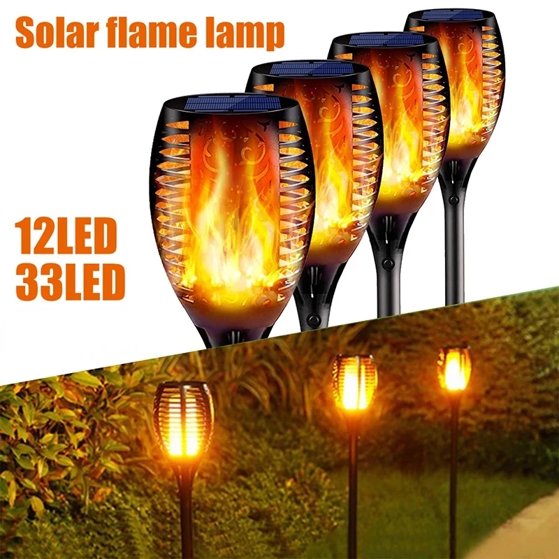 2PCS Solar Flame Lamp Outdoor Torch Lights Waterproof Landscape Lawn Lamp Dancing Flicker Lights For Garden Decor
2PCS Solar Flame Lamp Outdoor Torch Lights Waterproof Landscape Lawn Lamp Dancing Flicker Lights For Garden Decor