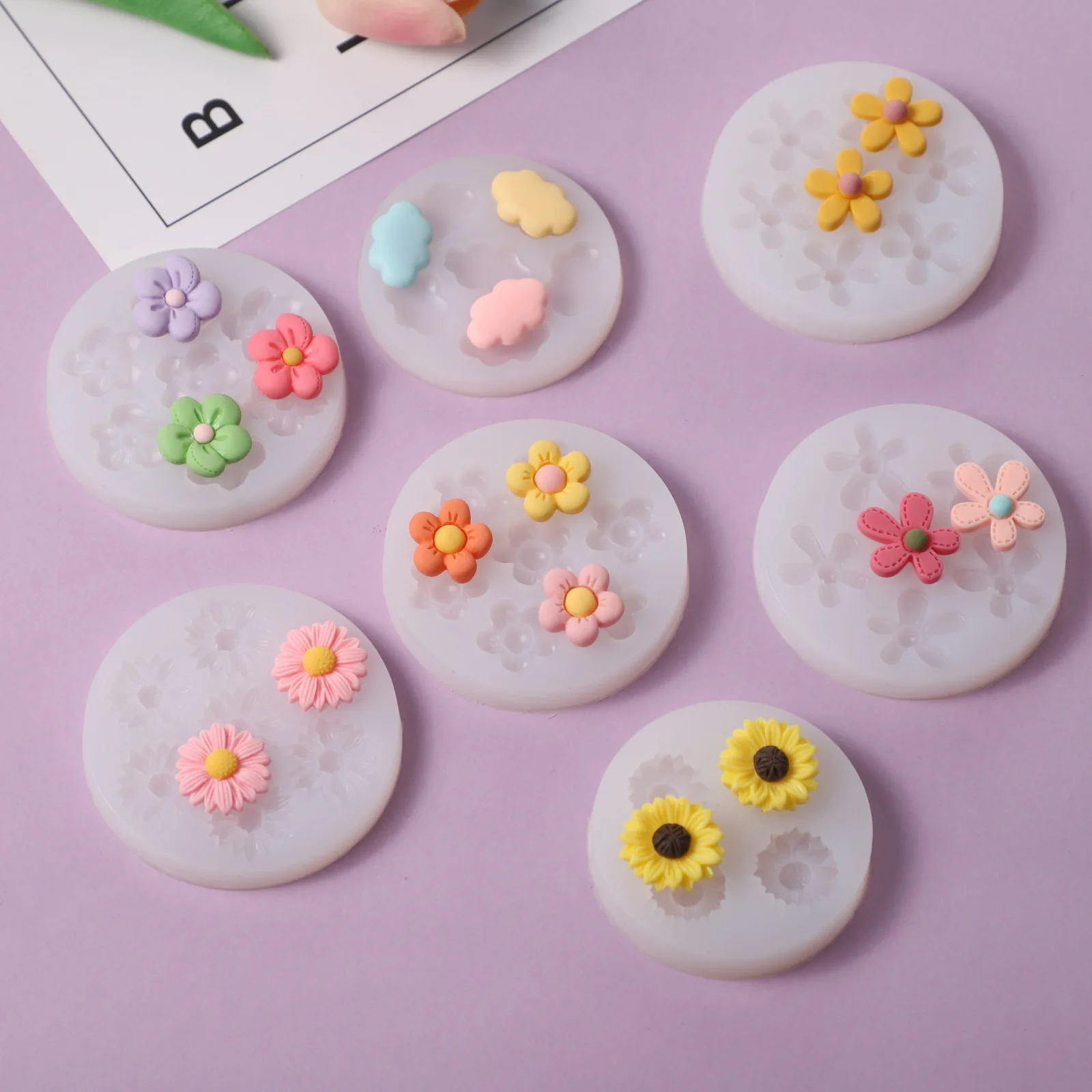 Mini Cherry Daisy Flower Cloud Silicone Mold Cake Decor DIY Chocolate Cookies Candy Desserts Pastry Fondant Mold Baking Tool 
Mini Cherry Daisy Flower Cloud Silicone Mold Cake Decor DIY Chocolate Cookies Candy Desserts Pastry Fondant Mold Baking Tool