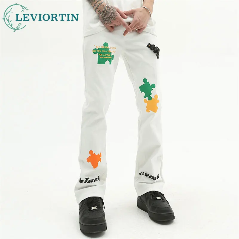 Y2K Men's Square Puzzle Printed Jeans Pants High Street American Fashion Casual Design Sense Niche Straight Denim Trousers
Y2K Men's Square Puzzle Printed Jeans Pants High Street American Fashion Casual Design Sense Niche Straight Denim Trousers