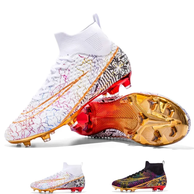 Youth Football Boots FG High-End Electroplating Sole Two Color Football Boot Outdoor Anti-Skid Wear-Resistant Training Shoes
Youth Football Boots FG High-End Electroplating Sole Two Color Football Boot Outdoor Anti-Skid Wear-Resistant Training Shoes