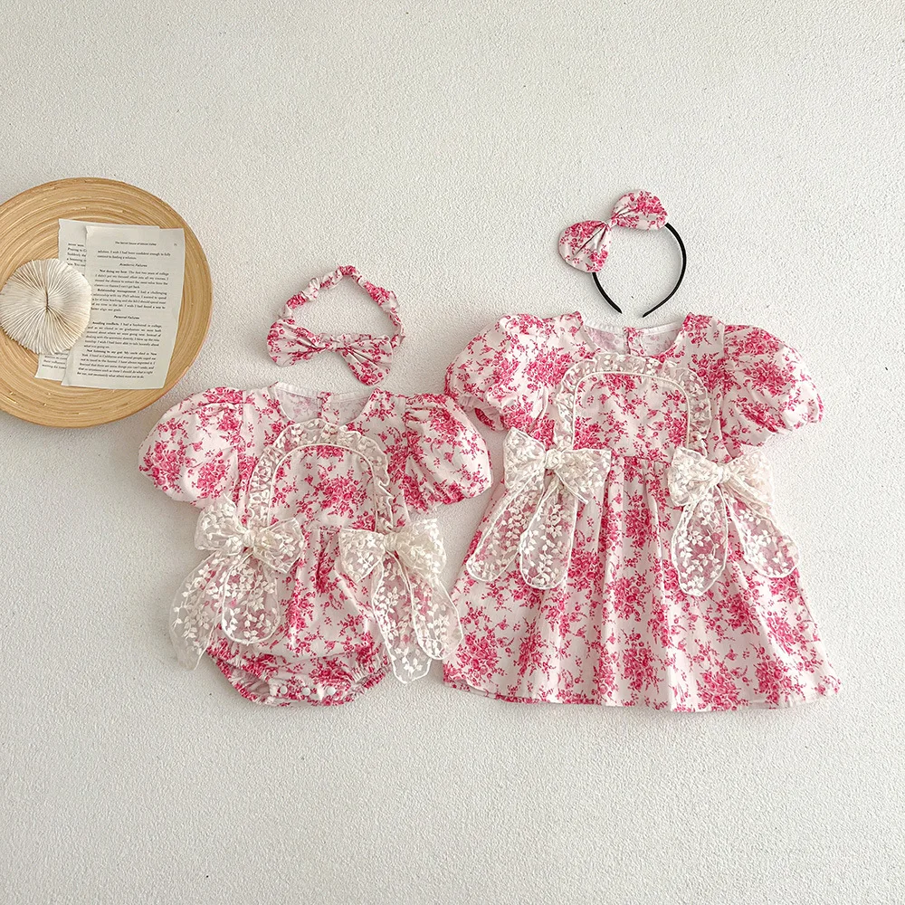 1 2023 Baby Girls Romper Short Sleeve Bow Floral Lace Baby Rompers Girls Dress Summer Infant Jumpsuits Newborn Clothes
1 2023 Baby Girls Romper Short Sleeve Bow Floral Lace Baby Rompers Girls Dress Summer Infant Jumpsuits Newborn Clothes