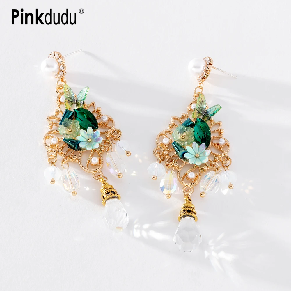 Pinkdudu Fashion 2 Color Garland Pendant Drop Earrings Elegant Ethnic Style Imitation Pearl Acrylic Earring for Women PD1139
Pinkdudu Fashion 2 Color Garland Pendant Drop Earrings Elegant Ethnic Style Imitation Pearl Acrylic Earring for Women PD1139