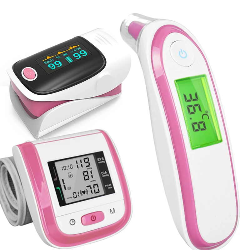 3PCS Fingertip Pulse Oxygen PR Oximeter Baby Thermometer Wrist Sphygmomanometer Blood Pressure Monitor for Family Health Tool
3PCS Fingertip Pulse Oxygen PR Oximeter Baby Thermometer Wrist Sphygmomanometer Blood Pressure Monitor for Family Health Tool