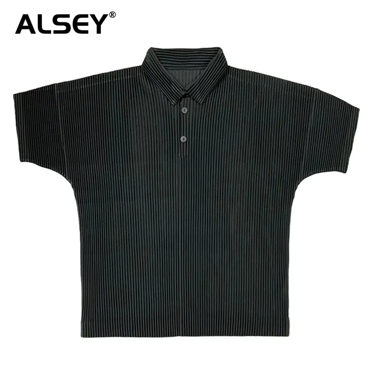 ALSEY Miyake Trendy Men's Pleated T-shirt 2023 New Pullover Lapel Male Short Sleeve Tops Solid Color Loose Fold Menwear Tide
ALSEY Miyake Trendy Men's Pleated T-shirt 2023 New Pullover Lapel Male Short Sleeve Tops Solid Color Loose Fold Menwear Tide