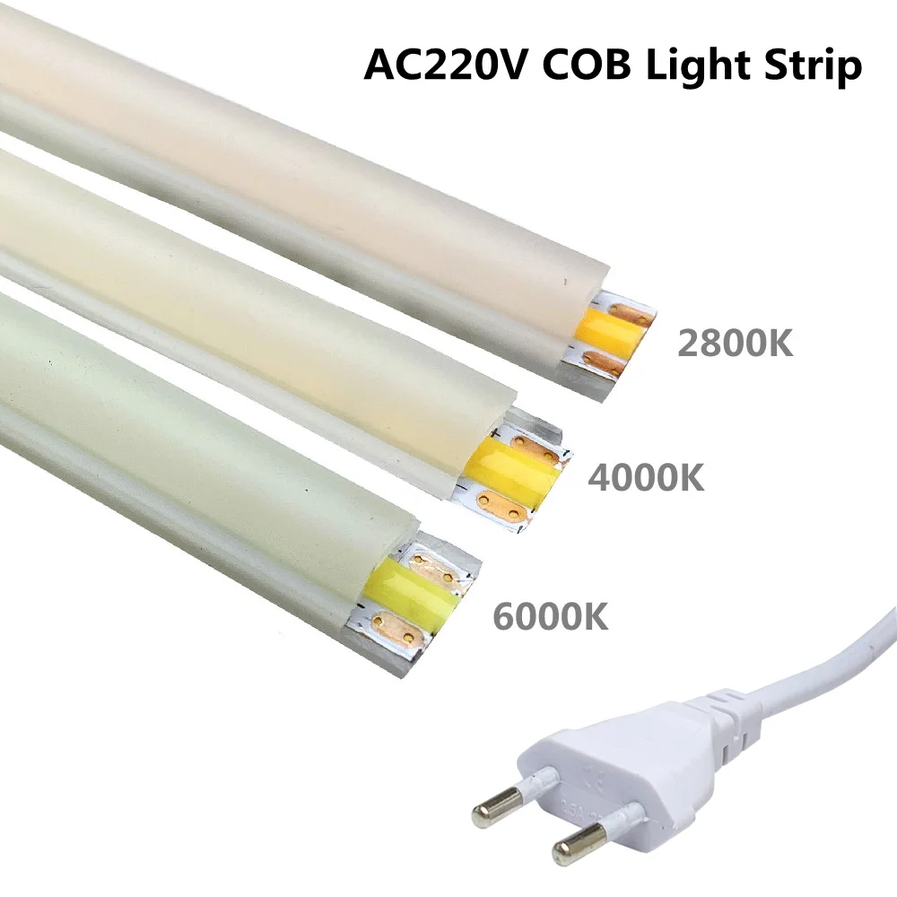 AC220V Led COB Strip Flexible Light High Density 288LED Linear Lighting Waterproof Silicone Tube Lamp LED Ribbon Decoration
AC220V Led COB Strip Flexible Light High Density 288LED Linear Lighting Waterproof Silicone Tube Lamp LED Ribbon Decoration