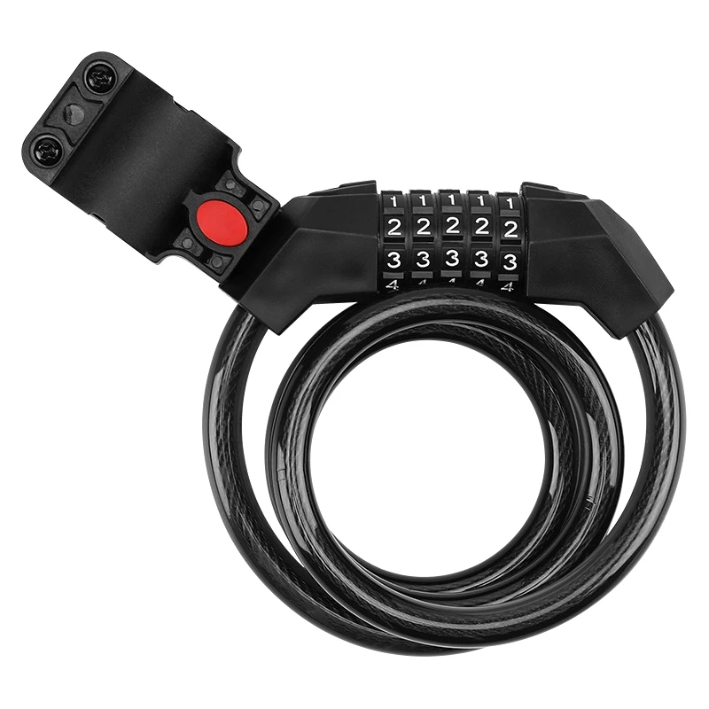 Bicycle Anti-Theft Code Lock Five-Position Bicycle Lock Portable Thicker And Steel Cable With Bracket Car Lock
Bicycle Anti-Theft Code Lock Five-Position Bicycle Lock Portable Thicker And Steel Cable With Bracket Car Lock