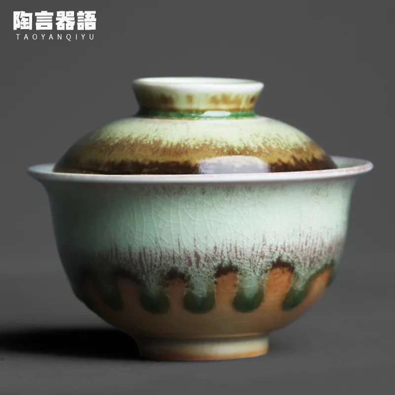 Wood burn mark, small tea cover bowl, antique ceramic, ice flake, cracked glaze texture, tea cup with cover 
Wood burn mark, small tea cover bowl, antique ceramic, ice flake, cracked glaze texture, tea cup with cover
