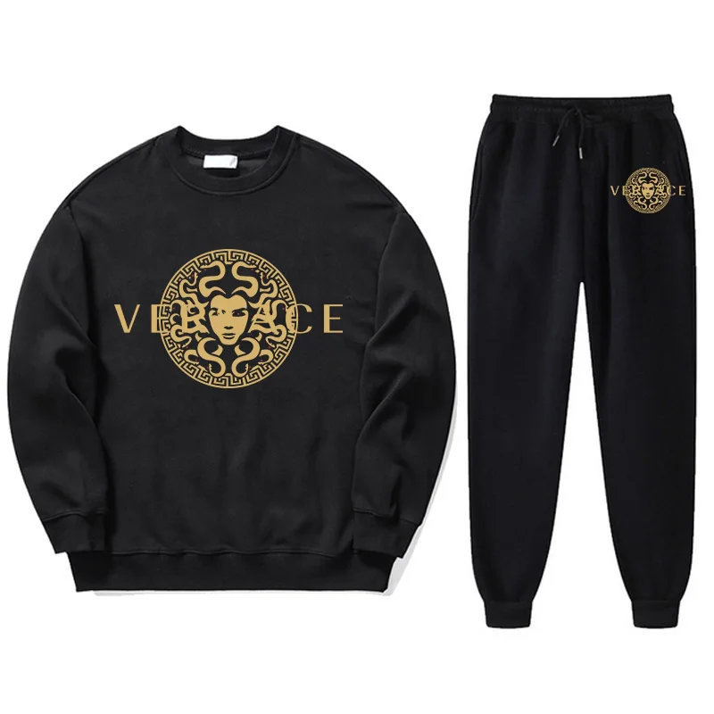 High Quality Men Tracksuit Breathable Round Neck Hoodies+Sweatpants Outfits Design Loose Sports Pullover 2 Piece Sets Streetwear
High Quality Men Tracksuit Breathable Round Neck Hoodies+Sweatpants Outfits Design Loose Sports Pullover 2 Piece Sets Streetwear