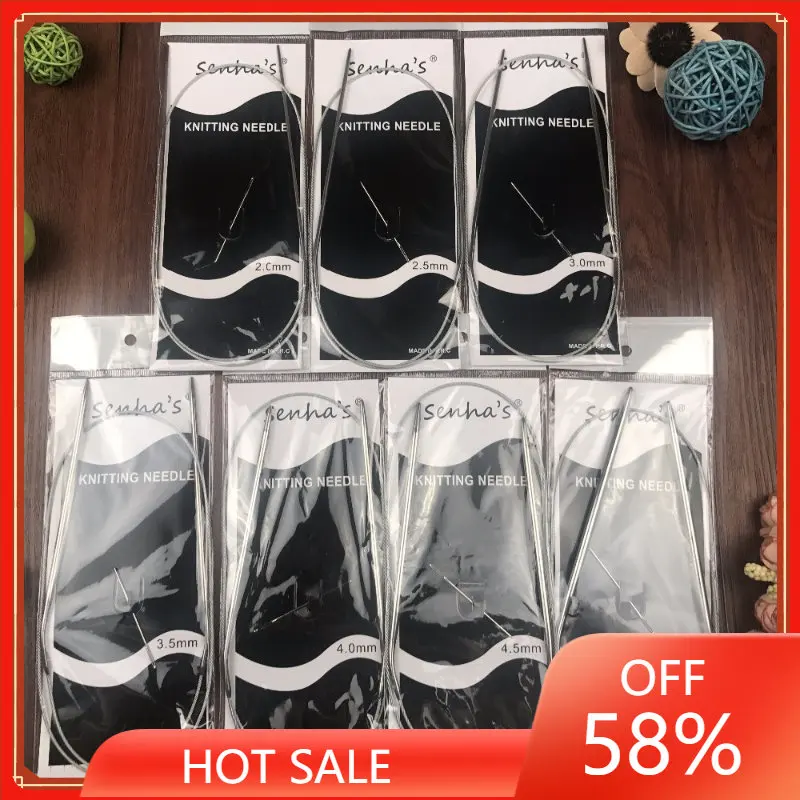 Shipping Stainless Steel Circular Knitting Needles Set 7PCS/Set 43.65.80.100.120CM Size 2.0-5.0mm Knitting Needles Crafts
Shipping Stainless Steel Circular Knitting Needles Set 7PCS/Set 43.65.80.100.120CM Size 2.0-5.0mm Knitting Needles Crafts
