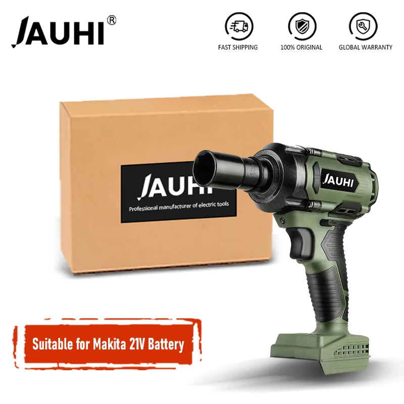 JAUHI Brushless Cordless Electric Impact Wrench 1/2Inch 15000Amh Li Battery LED Light Adapt To Makita 21V Battery Power Tools
JAUHI Brushless Cordless Electric Impact Wrench 1/2Inch 15000Amh Li Battery LED Light Adapt To Makita 21V Battery Power Tools