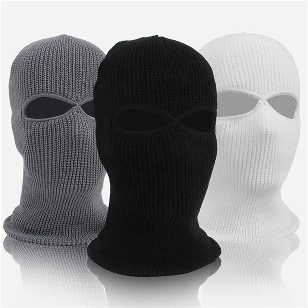 Winter 2-Hole Knitted Balaclava Full Face Ski Mask Hat Men Women Outdoor Windproof Army Tactical CS Cycling Beanie Scarf Cap
Winter 2-Hole Knitted Balaclava Full Face Ski Mask Hat Men Women Outdoor Windproof Army Tactical CS Cycling Beanie Scarf Cap