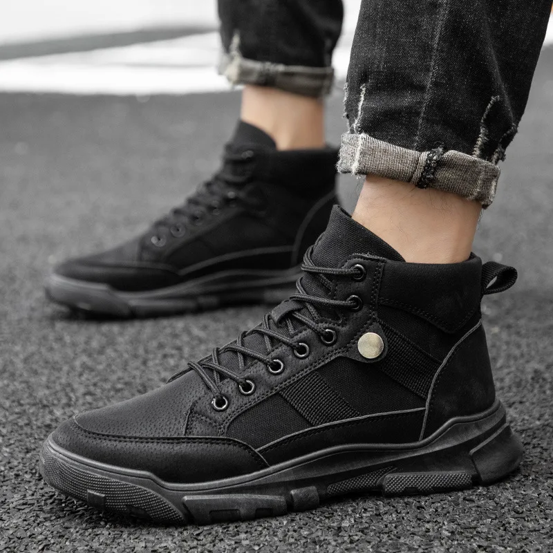 Pop Men Leather Boots Lace Up Military Boots Men Winter Ankle Boots Light Platform Shoes Men Classic Boots Outdoor Footwears
Pop Men Leather Boots Lace Up Military Boots Men Winter Ankle Boots Light Platform Shoes Men Classic Boots Outdoor Footwears