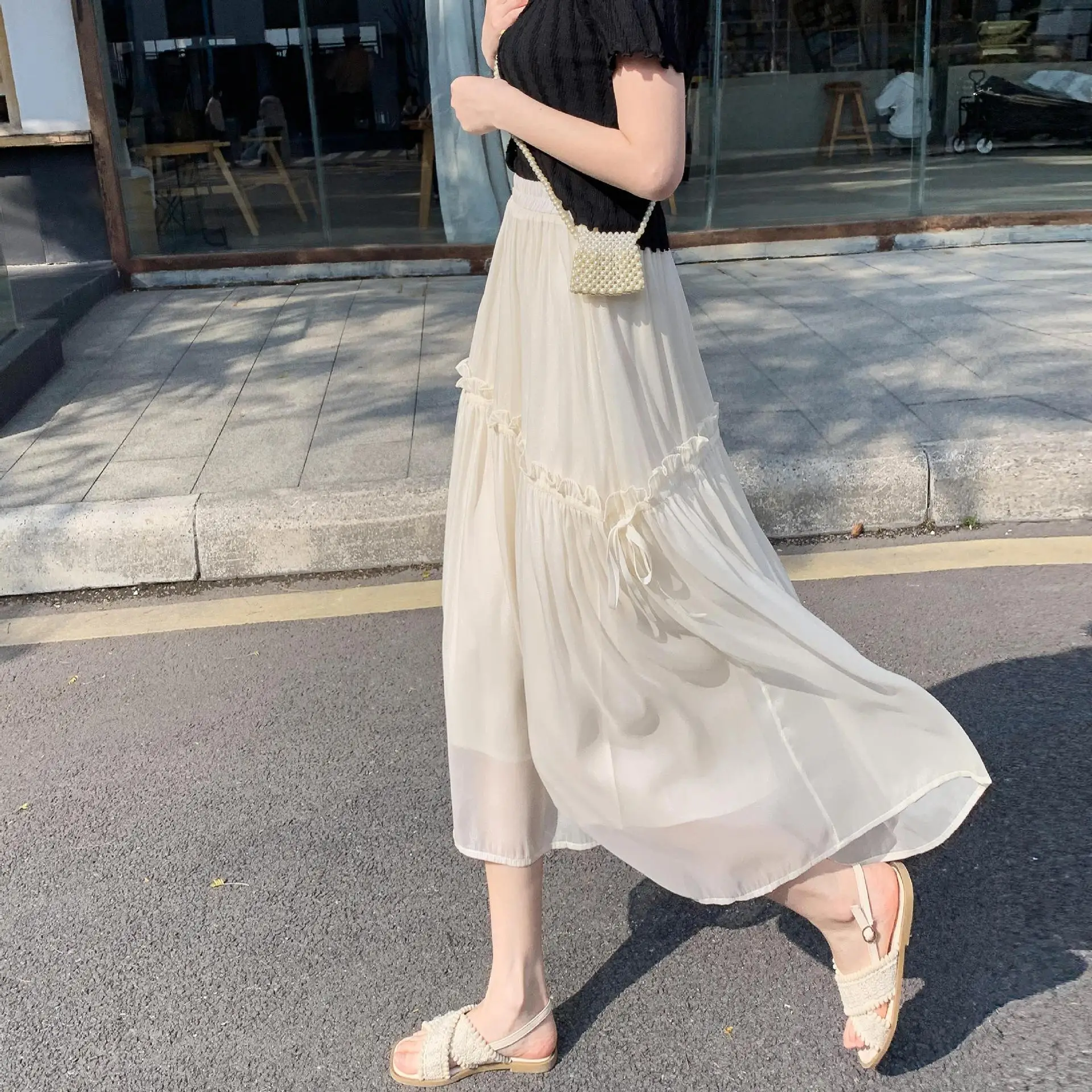 Korean Elegant Bow Tie Cake Skirt Word Knee Long Skirt Fairy Joker Chiffon Skirt
Korean Elegant Bow Tie Cake Skirt Word Knee Long Skirt Fairy Joker Chiffon Skirt