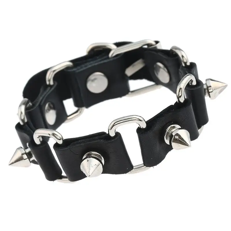 2022 New Design Gothic Metal Cone Stud Spikes Rivet Leather Bracelet bangles Punk Bracelet for Women Men Jewelry
2022 New Design Gothic Metal Cone Stud Spikes Rivet Leather Bracelet bangles Punk Bracelet for Women Men Jewelry