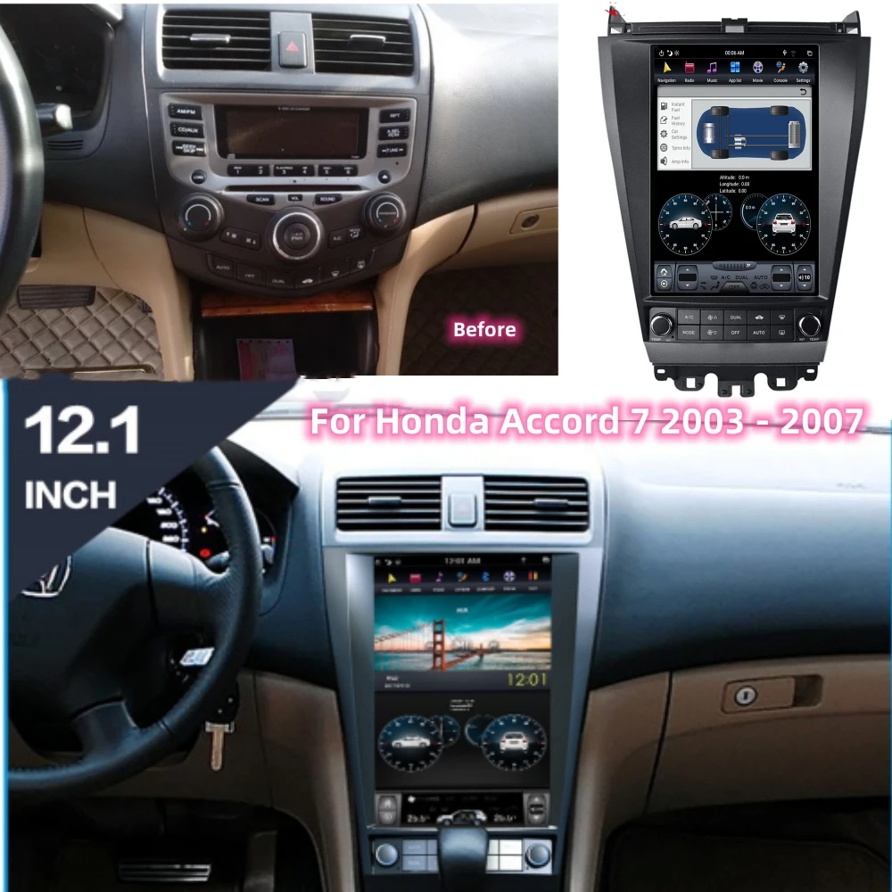 Qualcomm 8-core Tesla Style For Honda Accord 7 2003 - 2007 Android Car GPS Navigation Auto Radio Head Unit Wireless Carplay 128G
Qualcomm 8-core Tesla Style For Honda Accord 7 2003 - 2007 Android Car GPS Navigation Auto Radio Head Unit Wireless Carplay 128G