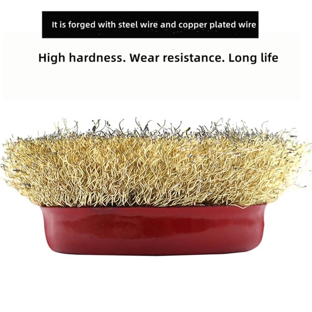 1PC Steel Wire Brush Grinding Wheel Derusting Deburring Polishing Tool Remove Rust Of Instruments For M10/M16 Angle Grinder
1PC Steel Wire Brush Grinding Wheel Derusting Deburring Polishing Tool Remove Rust Of Instruments For M10/M16 Angle Grinder
