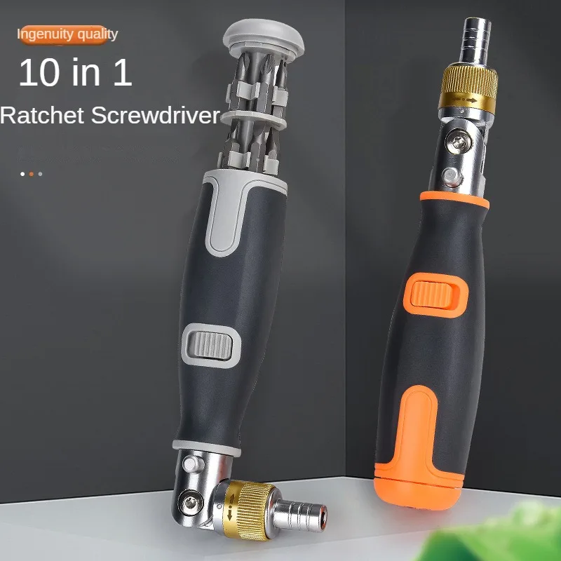 

8/10 in 1 Professional Screwdriver Sets Hand Tool Angle Ratchet Corner Screwdriver Sets Multi-functional Screw drivers With Bits