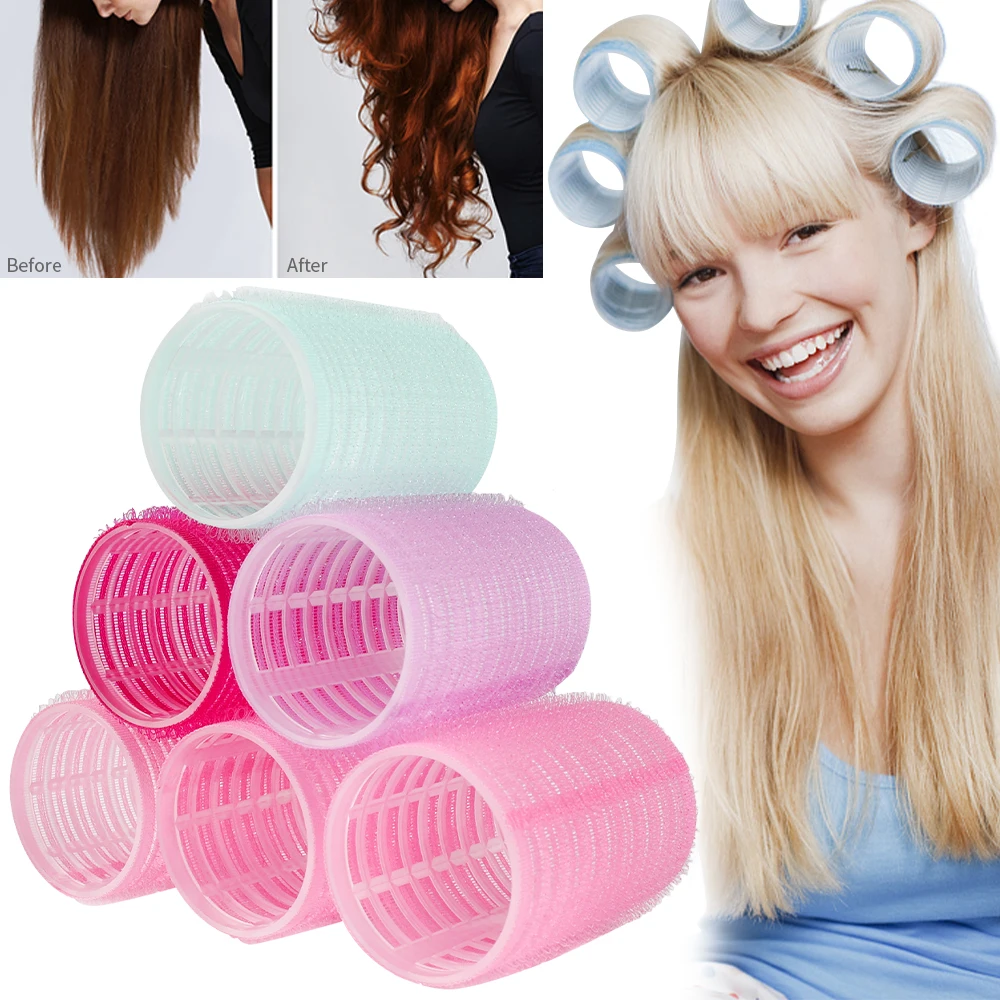 6pcs Hairdressing Plastic Hair Rollers Bangs Roll Self-adhesive Home Use DIY Hair Styling Roller Curlers Girls Beauty Tools
6pcs Hairdressing Plastic Hair Rollers Bangs Roll Self-adhesive Home Use DIY Hair Styling Roller Curlers Girls Beauty Tools