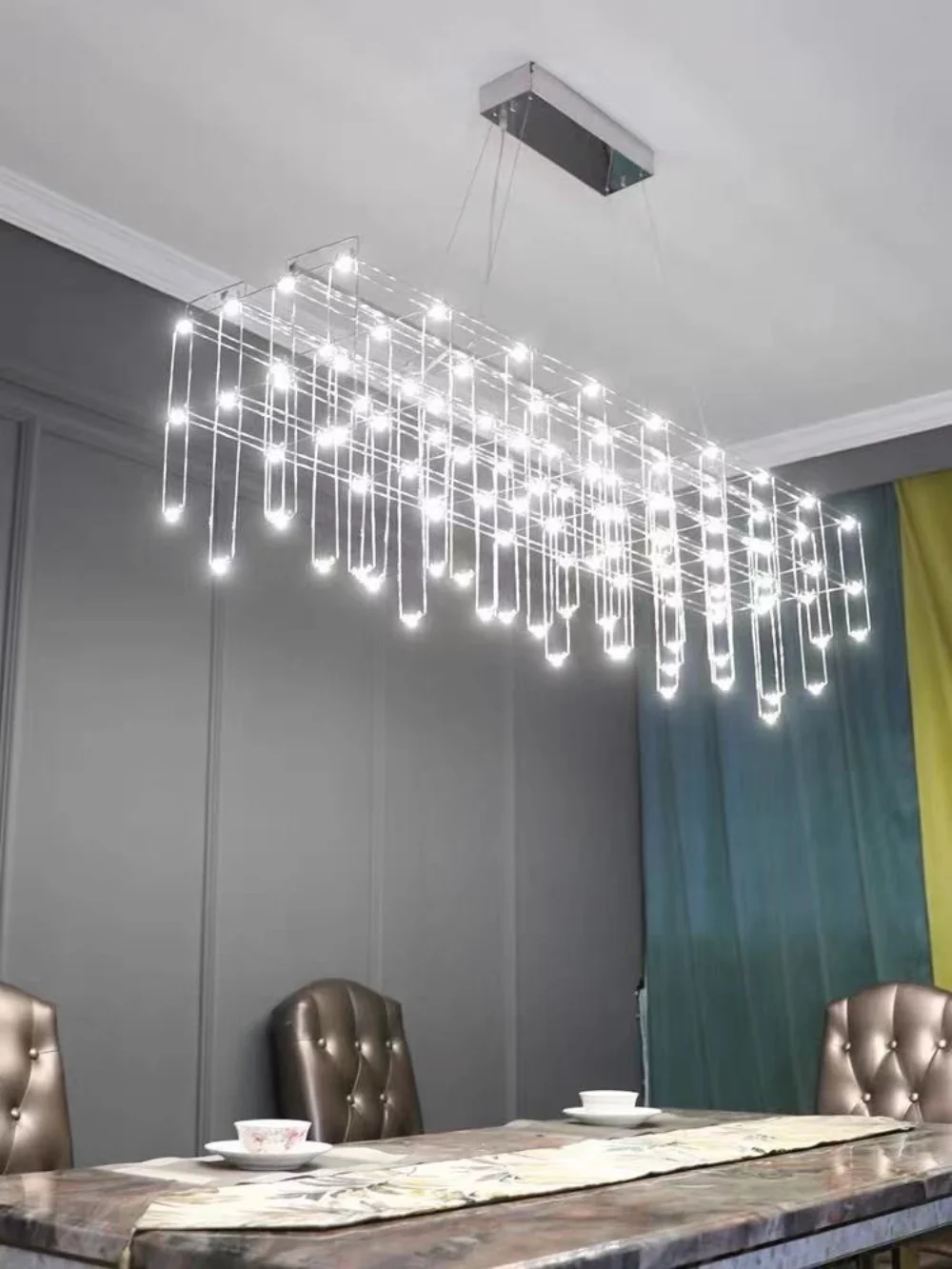 Gypsophila Restaurant Chandelier Modern Minimalist Creative Dining Table Dining Room Firefly Light Cube Long Bar Chandelier
Gypsophila Restaurant Chandelier Modern Minimalist Creative Dining Table Dining Room Firefly Light Cube Long Bar Chandelier