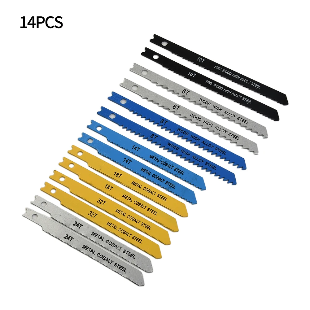 14pcs Assorted U Fitting Jigsaw Blades Set Metal Plastic Wood For Black & Decker Home Outdoor Woodworking Appliance
14pcs Assorted U Fitting Jigsaw Blades Set Metal Plastic Wood For Black & Decker Home Outdoor Woodworking Appliance