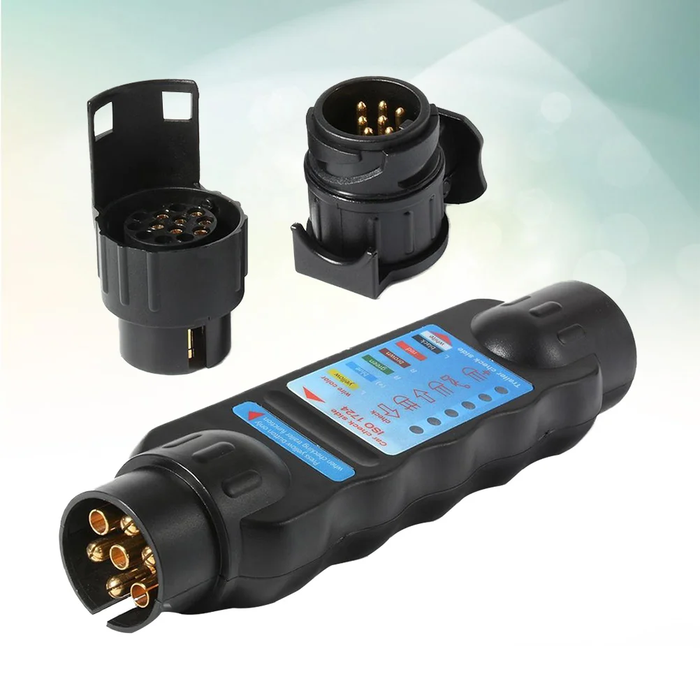 7 Pin Car Truck Trailer Plug Socket Tester Wiring Circuit Light Test Tool Diagnostic Tools (Black)
7 Pin Car Truck Trailer Plug Socket Tester Wiring Circuit Light Test Tool Diagnostic Tools (Black)