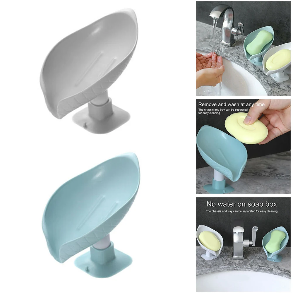 Creative Bathroom Leaf Shape Drain Soap Box Dish Holder Storage Suction Soap Saver Bathroom Sponge Storage Plate Tray Supplies
Creative Bathroom Leaf Shape Drain Soap Box Dish Holder Storage Suction Soap Saver Bathroom Sponge Storage Plate Tray Supplies