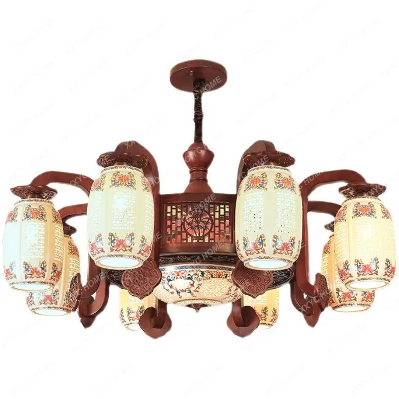 Chandelier Solid Wood Chinese Style Villa Hotel Bedroom Ceramic Antique Restaurant Modern Chinese Living Room Lamps
Chandelier Solid Wood Chinese Style Villa Hotel Bedroom Ceramic Antique Restaurant Modern Chinese Living Room Lamps