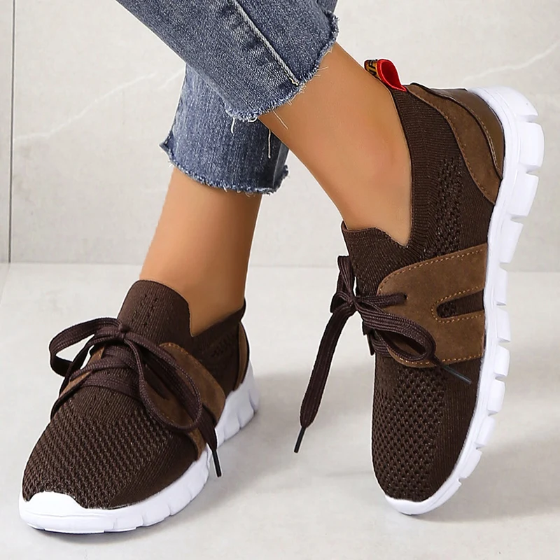 Lucyever Brown Knit Breathable Sneakers Shoes Women 2023 New Soft Sole Platform Flats Woman Plus Size 43 Non Slip Casual Shoes
Lucyever Brown Knit Breathable Sneakers Shoes Women 2023 New Soft Sole Platform Flats Woman Plus Size 43 Non Slip Casual Shoes