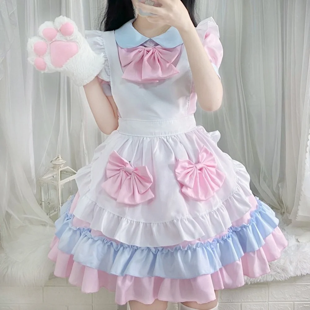 Anime Cosplay Costume Lolita Soft Girl Dress Loli Maid Uniform Pink Cat Maid Costume
Anime Cosplay Costume Lolita Soft Girl Dress Loli Maid Uniform Pink Cat Maid Costume