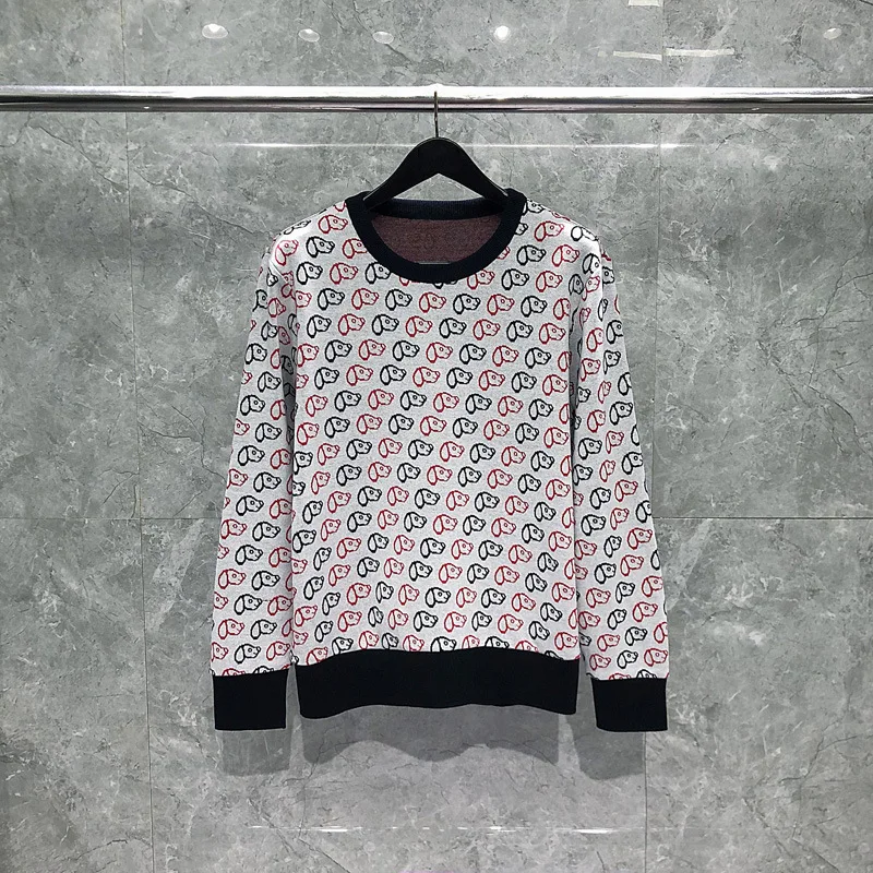 Men Sweater Cotton Animal Dog Casual Top O-Neck Solid Striped Korean Design Women Sweater Loose Plus Size
Men Sweater Cotton Animal Dog Casual Top O-Neck Solid Striped Korean Design Women Sweater Loose Plus Size