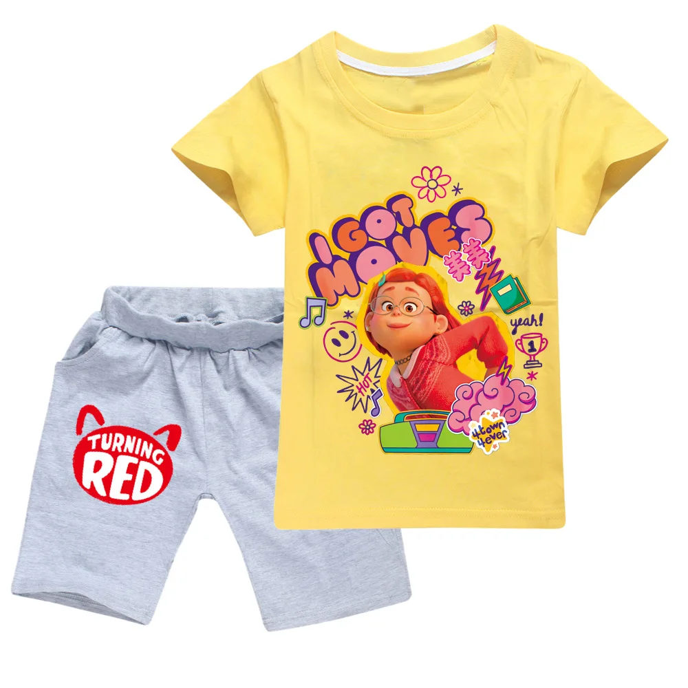 Anime Turning Red Clothes Kids Red Panda T-shirt Shorts 2pcs Set Girls Summer Clothing Sets Toddler Boys Short Sleeve Sportswear
Anime Turning Red Clothes Kids Red Panda T-shirt Shorts 2pcs Set Girls Summer Clothing Sets Toddler Boys Short Sleeve Sportswear