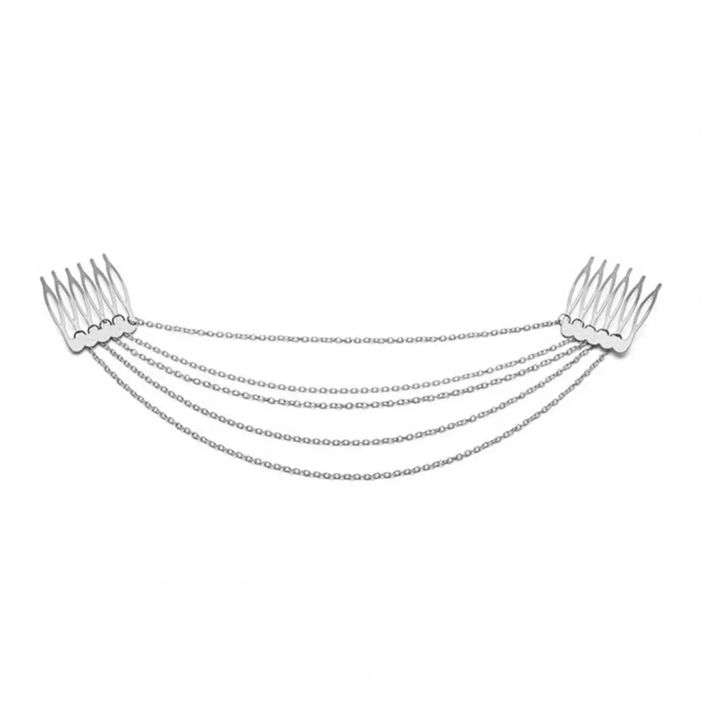 Useful Chain Comb Solid Color Headwear Chain Glitter Metal Tassel Chain Hair Comb Daily Wear
Useful Chain Comb Solid Color Headwear Chain Glitter Metal Tassel Chain Hair Comb Daily Wear