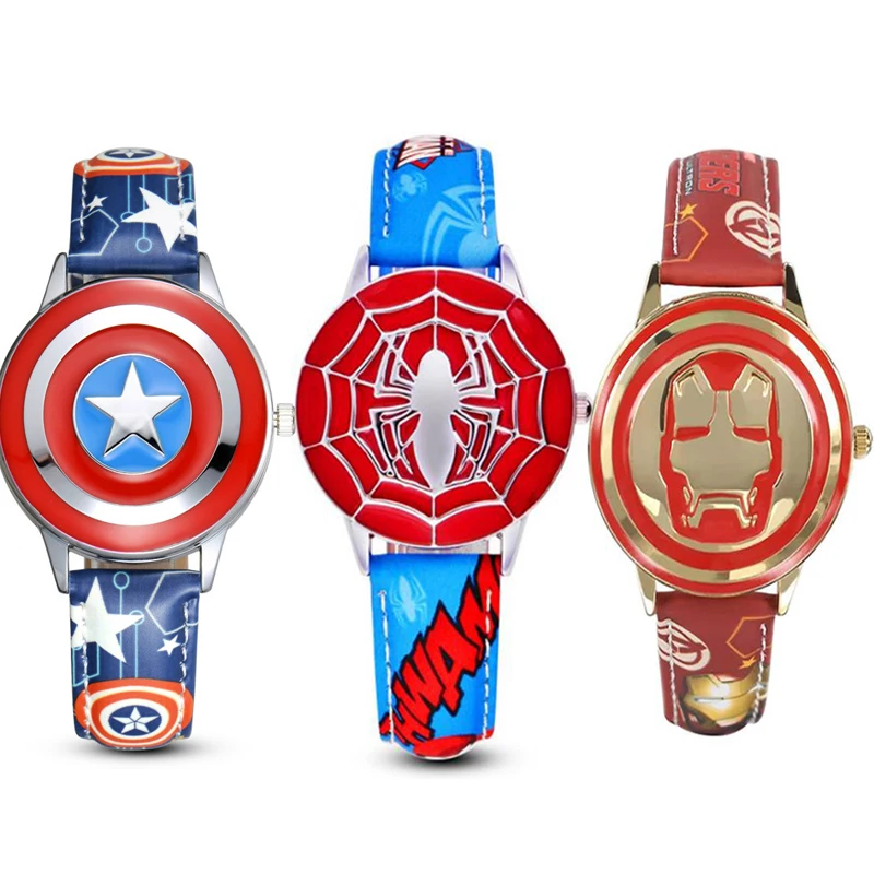 Disney Marvel Spiderman Superheroes Captain America Iron Man Kids Watch Waterproof Leather Quartz Flip Watches Clock Toy Gifts
Disney Marvel Spiderman Superheroes Captain America Iron Man Kids Watch Waterproof Leather Quartz Flip Watches Clock Toy Gifts