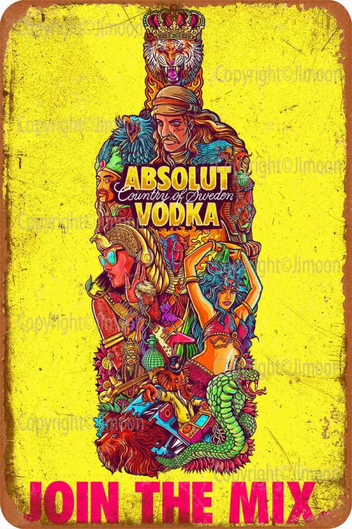 Absinthe Vodka Join The Mix Vintage Tin Sign Art Iron Painting Rusty Poster Decoration Aluminum plaque
Absinthe Vodka Join The Mix Vintage Tin Sign Art Iron Painting Rusty Poster Decoration Aluminum plaque