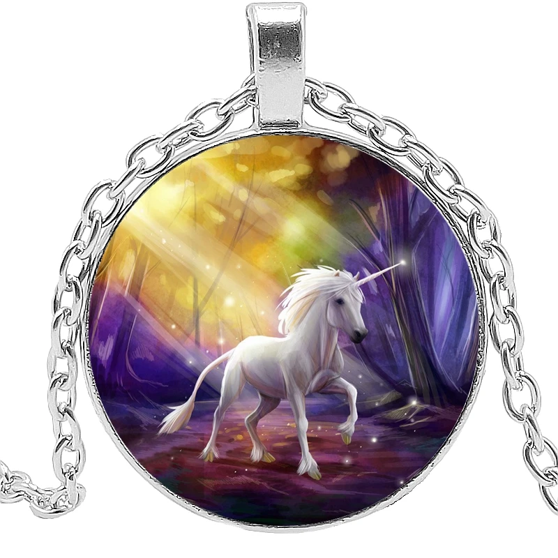 Cute Unicorn Pendant Necklace for Kids, 25mm Glass Cabochon Fashion Gift Jewelry Necklace
Cute Unicorn Pendant Necklace for Kids, 25mm Glass Cabochon Fashion Gift Jewelry Necklace