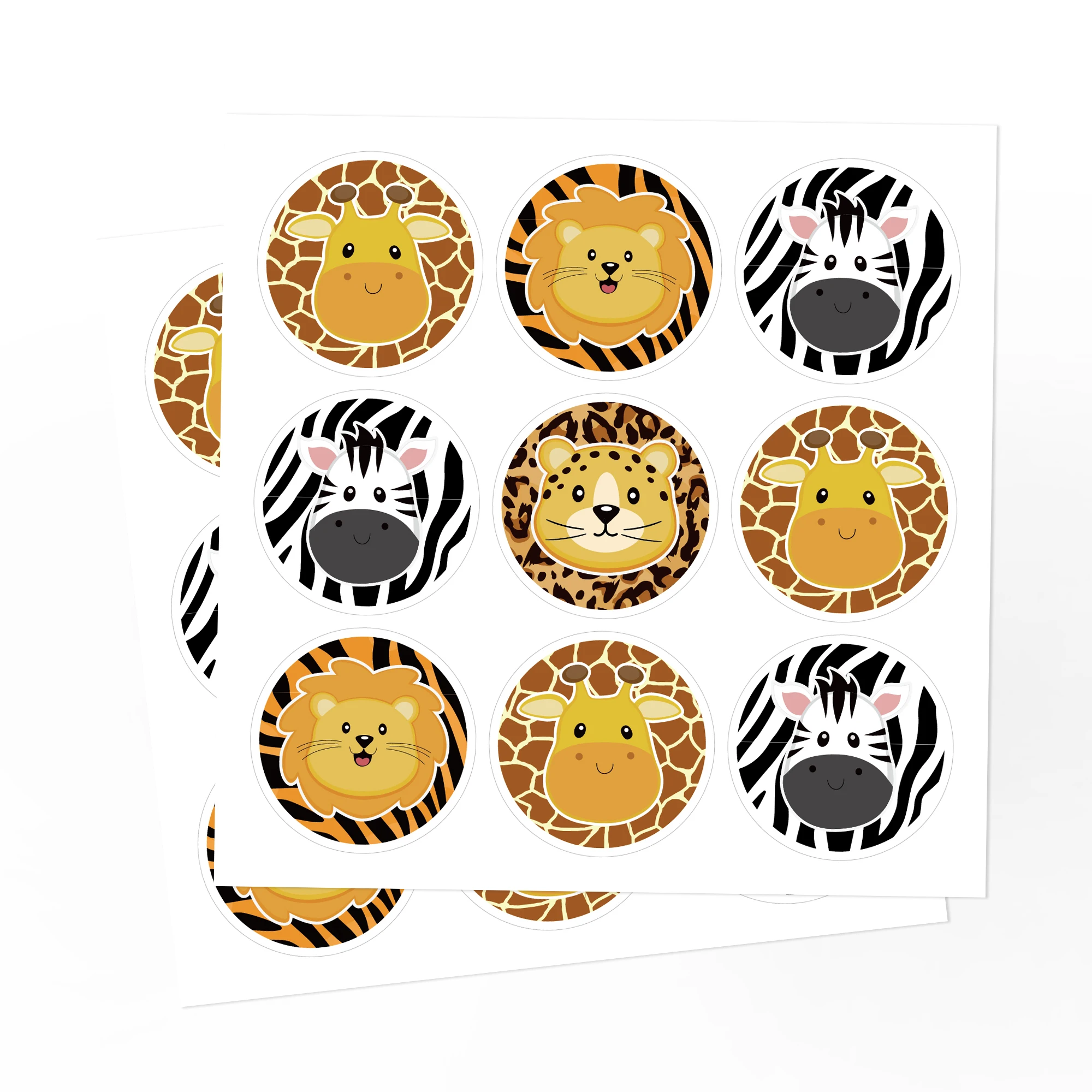 KK066 180pcs 1.5inch Cartoon Jungle Party Round Stickers Safari Animal Leopard Children Birthday School Teacher Classroom Favor
KK066 180pcs 1.5inch Cartoon Jungle Party Round Stickers Safari Animal Leopard Children Birthday School Teacher Classroom Favor