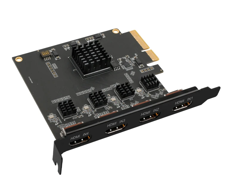 4-channel HDM1 1.4 1080P 60fps Simultaneous display switching Video Capture Card
4-channel HDM1 1.4 1080P 60fps Simultaneous display switching Video Capture Card