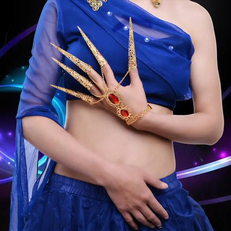 Avalokitesvara Fake Long Nail Set Children Adult Peacock Indian Belly Dance Bracelet Show Accessories
Avalokitesvara Fake Long Nail Set Children Adult Peacock Indian Belly Dance Bracelet Show Accessories