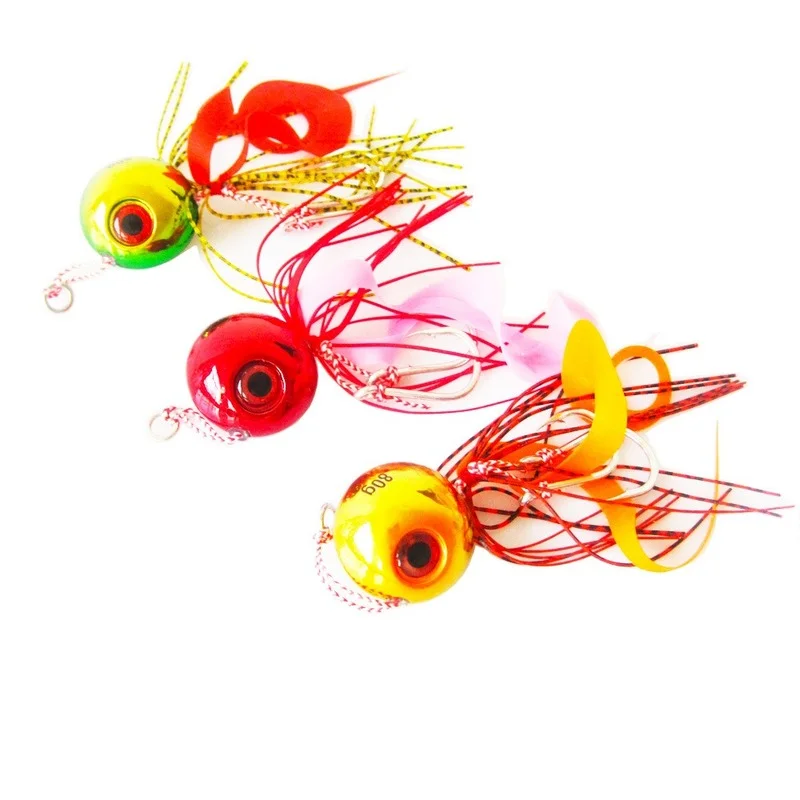 Sea Fishing Plating Iron Plate 60-200g Slow Rolling Iron Plate Lead Fish Boat Fishing Lead Head Double Hook Octopus Bait
Sea Fishing Plating Iron Plate 60-200g Slow Rolling Iron Plate Lead Fish Boat Fishing Lead Head Double Hook Octopus Bait