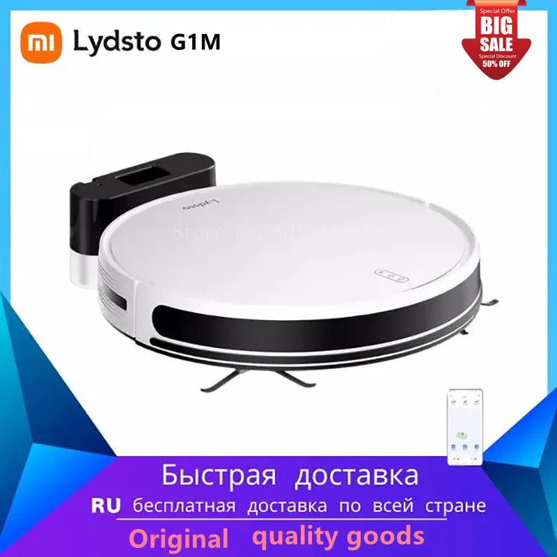Робот-пылесос Xiaomi Mijia Lydsto G1M, бытовые приборы, автоматическая очистка от пыли, стерилизация, циклонное всасывание, умное планирование, дистан...
Робот-пылесос Xiaomi Mijia Lydsto G1M, бытовые приборы, автоматическая очистка от пыли, стерилизация, циклонное всасывание, умное планирование, дистан...