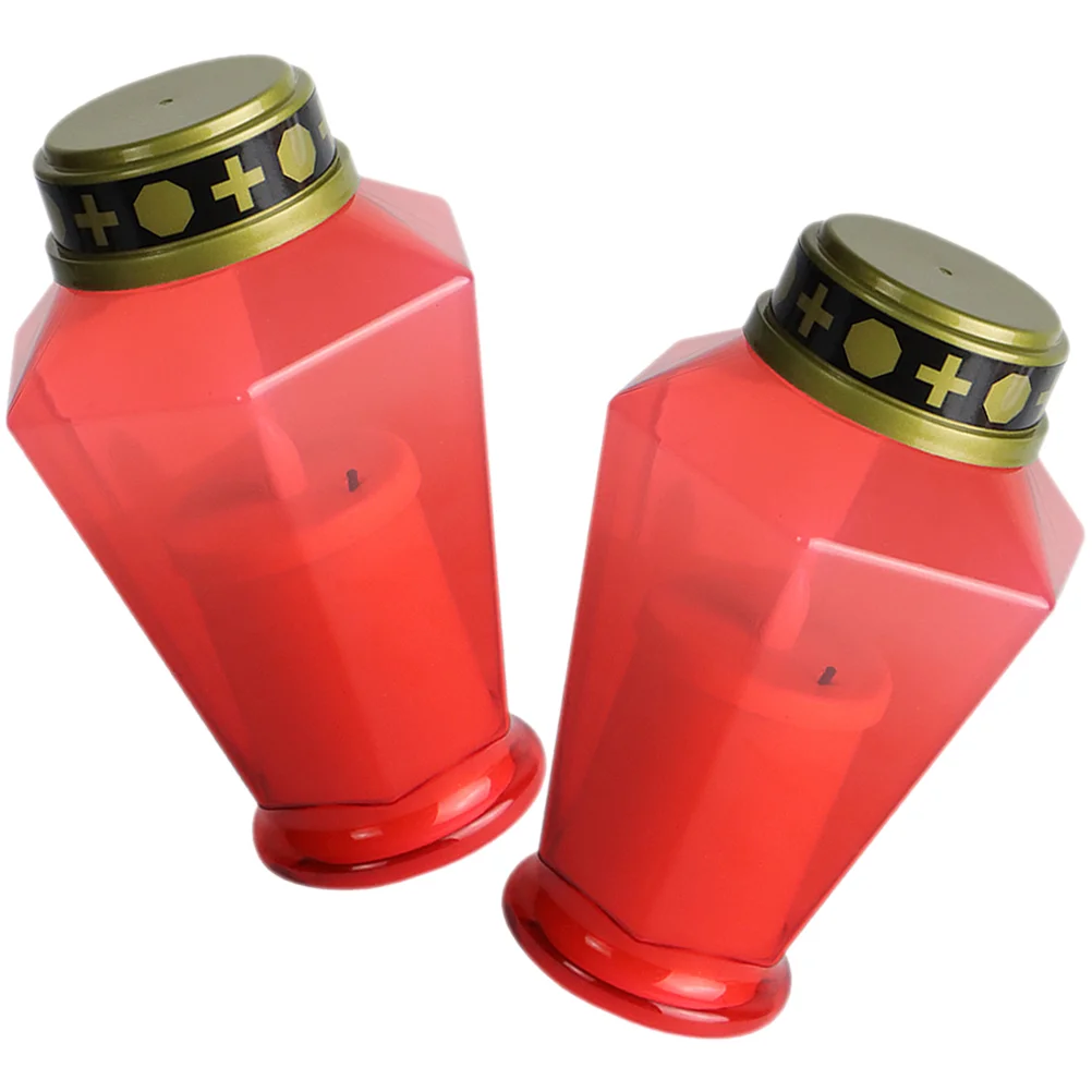 2 Pcs LED Cemetery Light Dining Table Decor Prayer Lamps Flameless Candles Religious Outdoor Plastic Garden
2 Pcs LED Cemetery Light Dining Table Decor Prayer Lamps Flameless Candles Religious Outdoor Plastic Garden