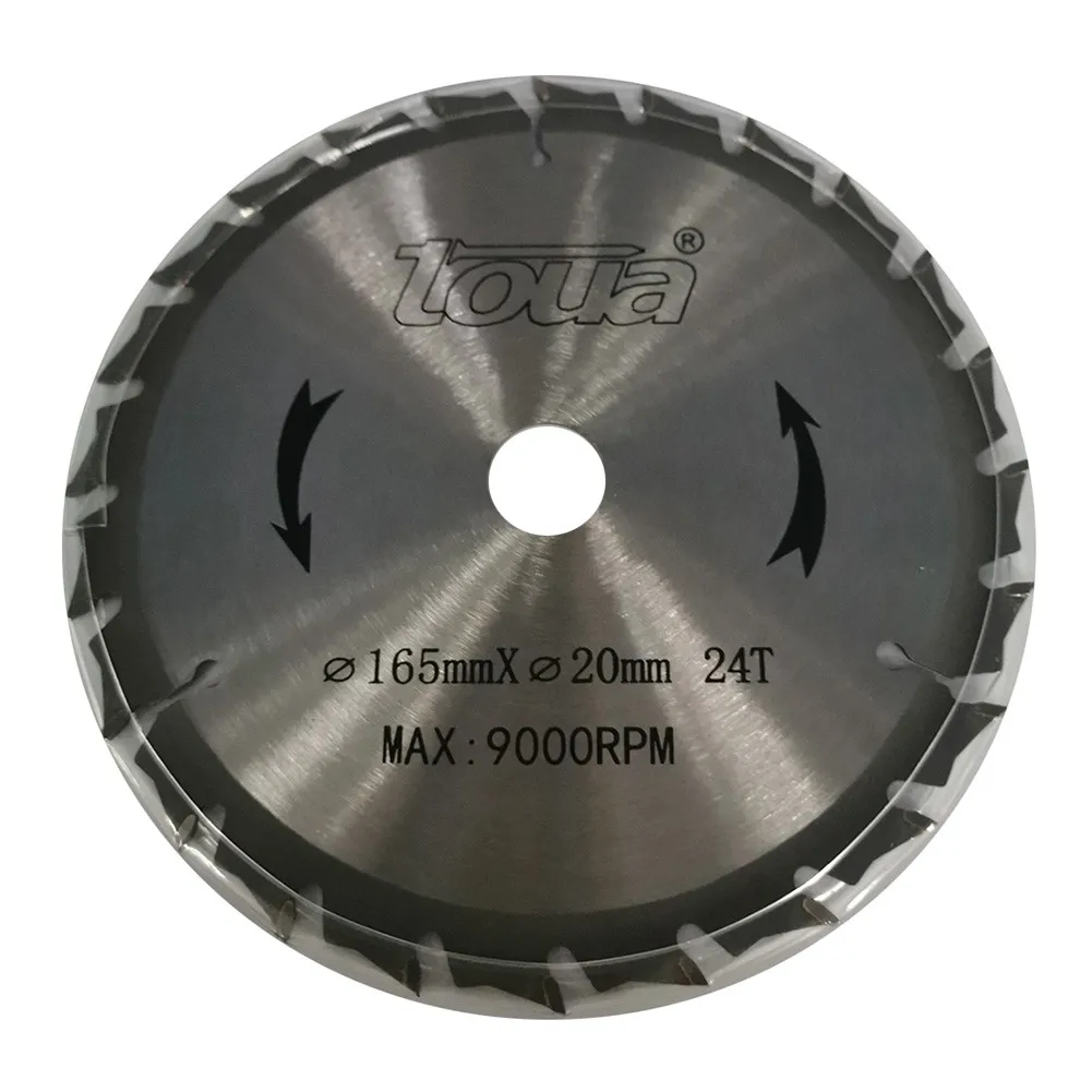 6-1/2inch 24T Circular Saw Blade With Teeth Cutting Wood Circle General Purpose Cutting Saw Blade With Teeth Chainsaw Accessorie
6-1/2inch 24T Circular Saw Blade With Teeth Cutting Wood Circle General Purpose Cutting Saw Blade With Teeth Chainsaw Accessorie