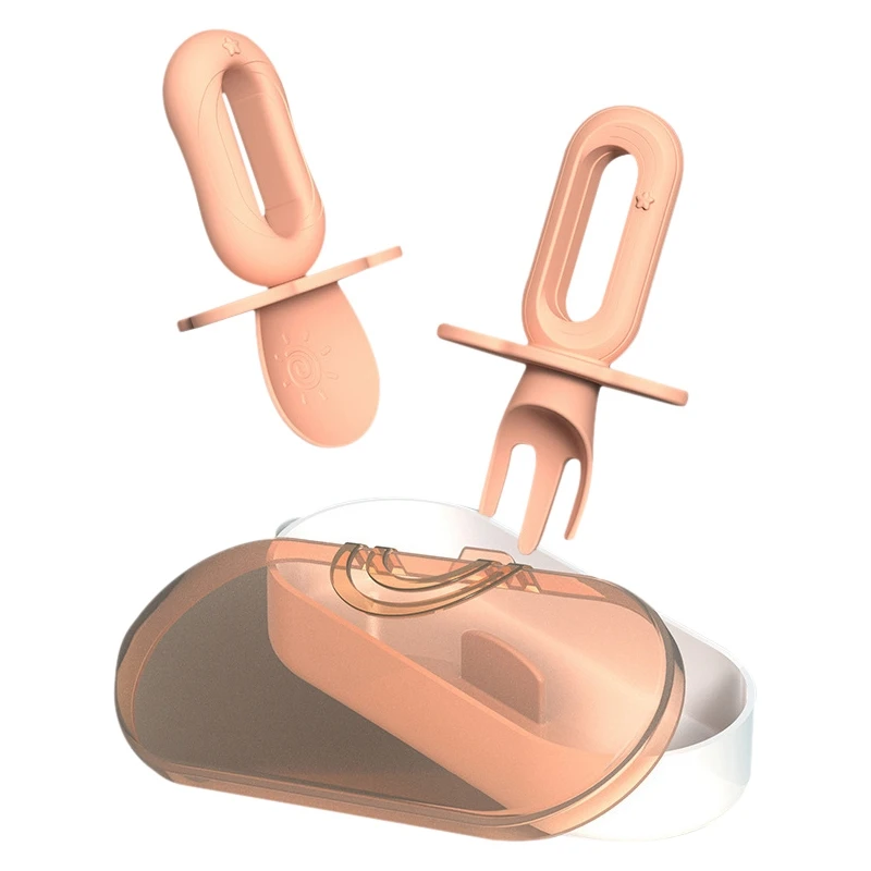 2Pcs Toddler Spoon Fork Set Portable Baby Self Feeding Tableware Short Handle Learn Eating Training Utensils with Box
2Pcs Toddler Spoon Fork Set Portable Baby Self Feeding Tableware Short Handle Learn Eating Training Utensils with Box