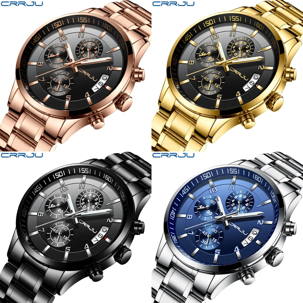 Six Needle Chronograph Stainless Steel Watches Men Creative Fashion Luminous Dial with Chronograph Clock Male Casual Wristwatche
Six Needle Chronograph Stainless Steel Watches Men Creative Fashion Luminous Dial with Chronograph Clock Male Casual Wristwatche
