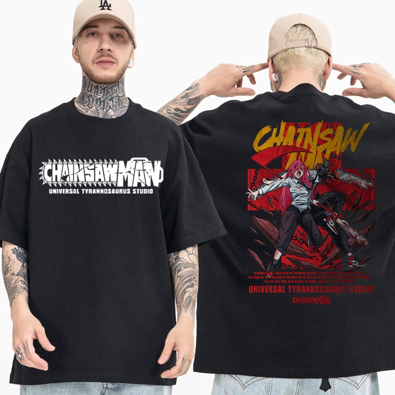 Japanese Anime Chainsaw Man T Shirt Denji Hayakawa Aki Power Pochita T Shirts Punk Harajuku T-shirts Men's Women's Loose T-shirt
Japanese Anime Chainsaw Man T Shirt Denji Hayakawa Aki Power Pochita T Shirts Punk Harajuku T-shirts Men's Women's Loose T-shirt