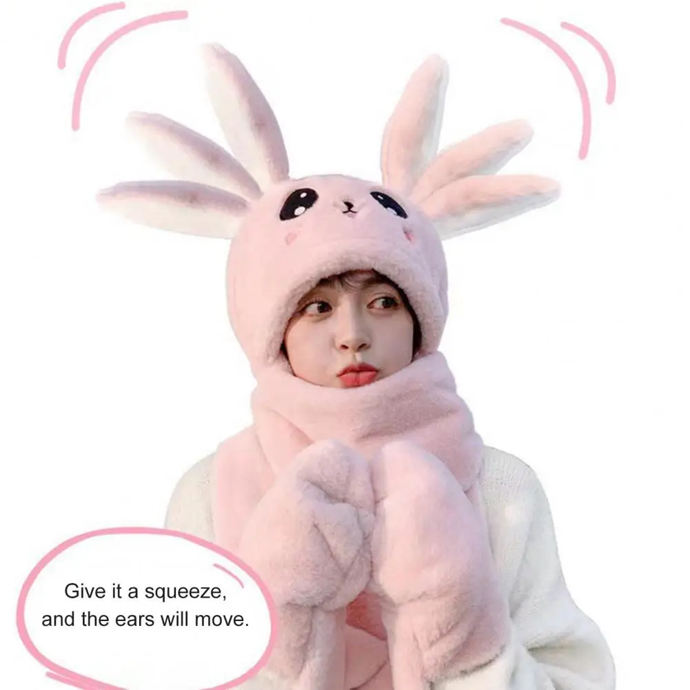 Plush Hat Practical Cartoon Rabbit Ear Plush Hat Scarf Gloves Polyester Winter Hat
Plush Hat Practical Cartoon Rabbit Ear Plush Hat Scarf Gloves Polyester Winter Hat
