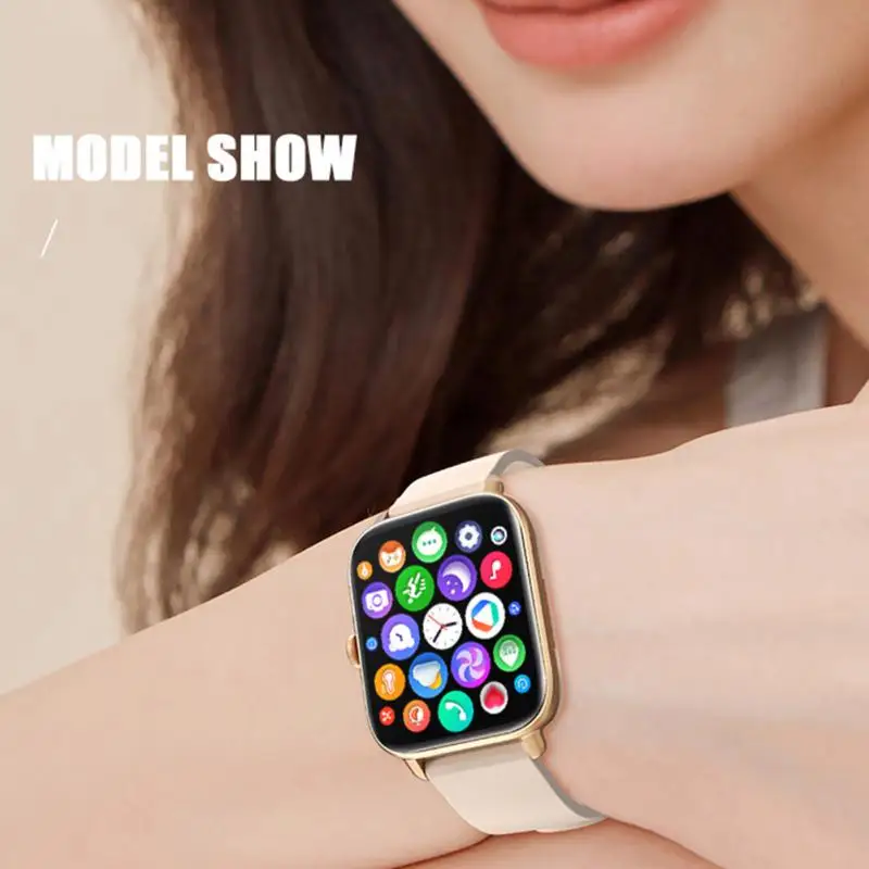 Smart Watch Smartwatch Calories Waterproof For Android Ios Smart Bracelet 235mah Full Touch 1.69 Inch Tracker Color Screen Clock
Smart Watch Smartwatch Calories Waterproof For Android Ios Smart Bracelet 235mah Full Touch 1.69 Inch Tracker Color Screen Clock